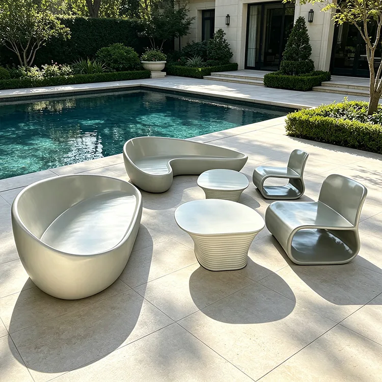 Flowing Curve FRP Lounge Istuimet